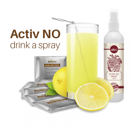 Activ NO drink 22 ks, Activ No spray 150 ml, plagát A4 calcium + NO drink