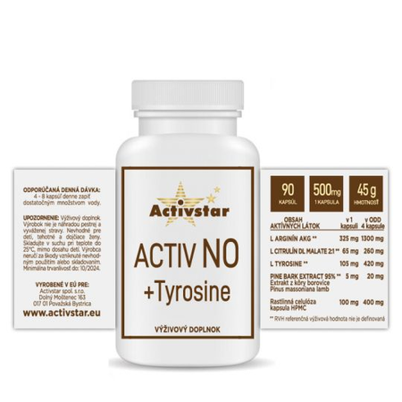 Activ NO + Tyrosine 90 vegan kapsúl