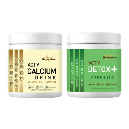 Activ detox + 240 gram, Activ Calcium drink vegan, Flipchart